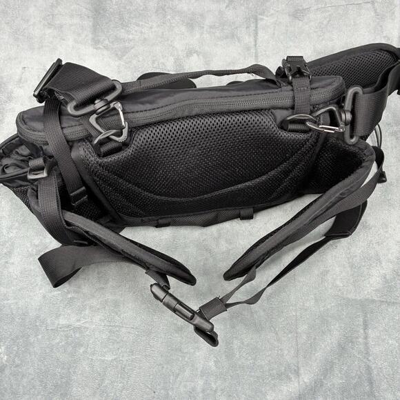The North Face Terra Lumbar Pack Black Hip Waist Bag Mesh Pockets Gorpcore - Picture 15 of 15
